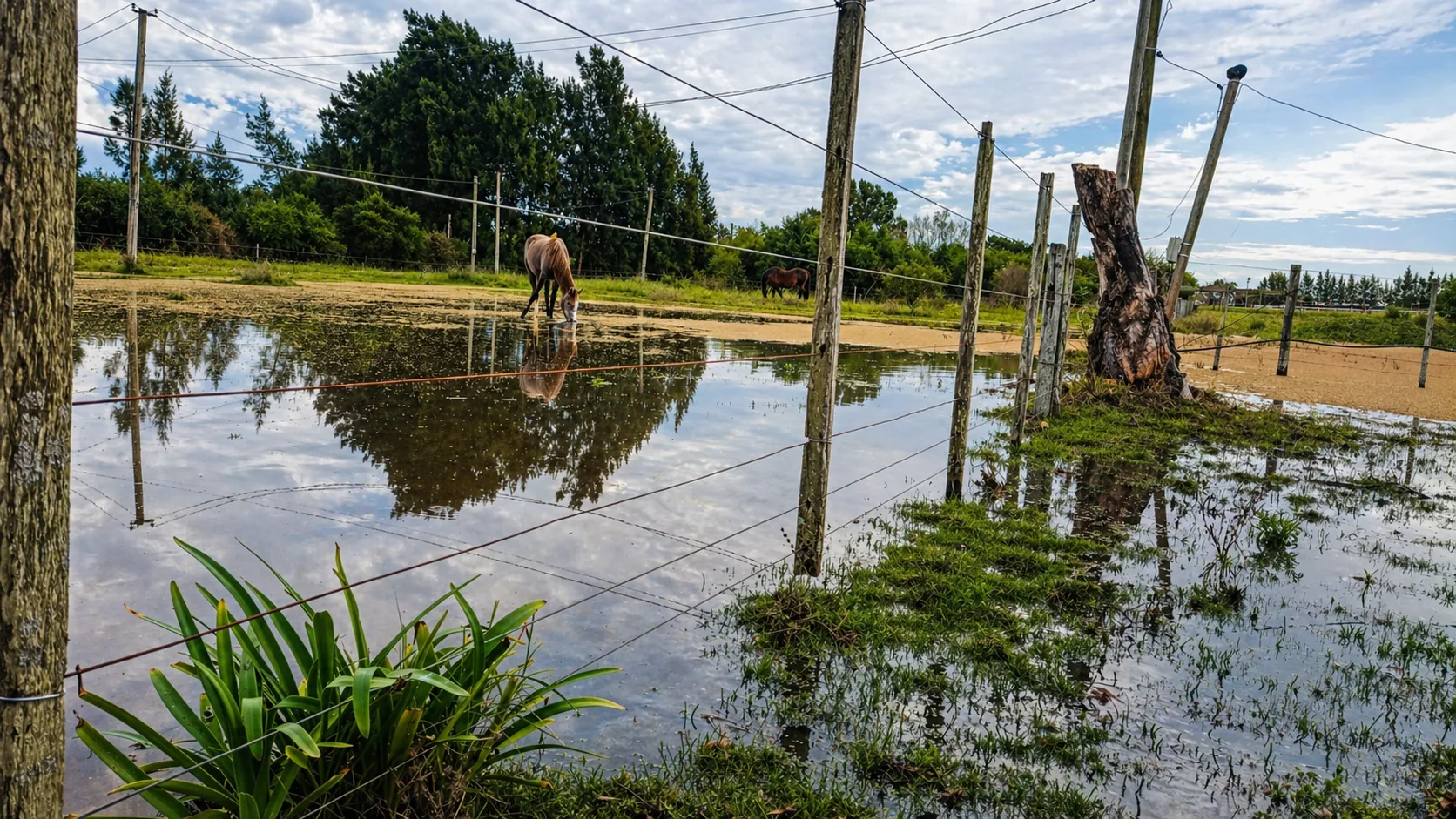 Caballos durante su estadía